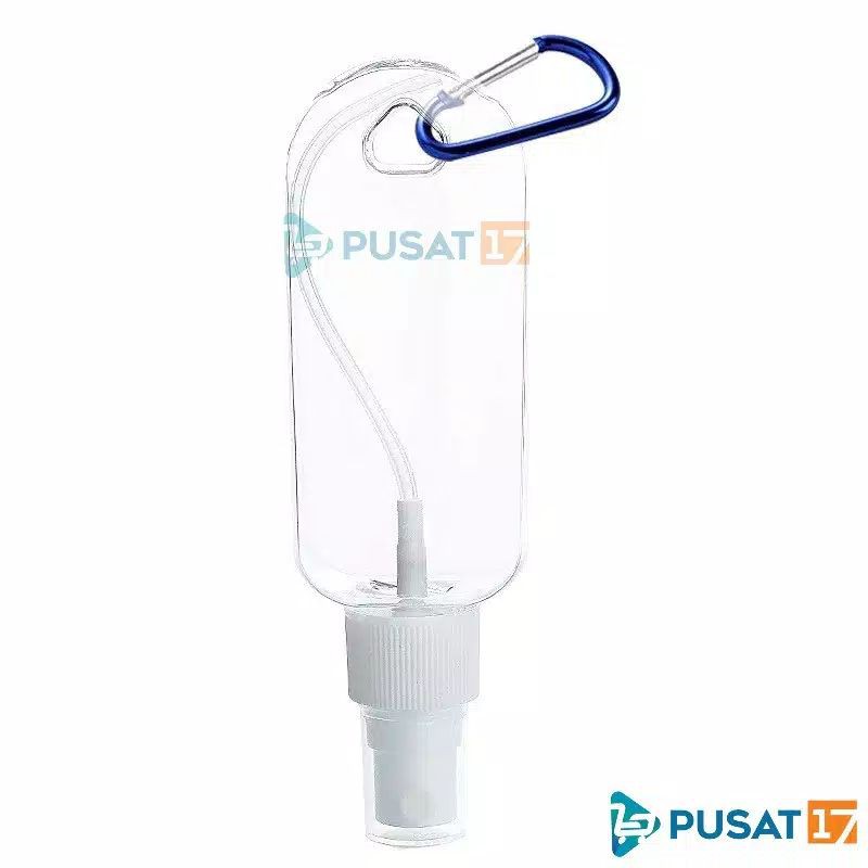 Botol Sanitizer + GRATIS GANTUNGAN | Tempat Handsanitizer Gel Gantung Tas | Botol Plastik PVC 60ml