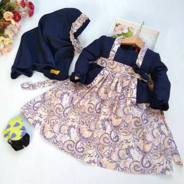 Gamis anak labella batik kebaya