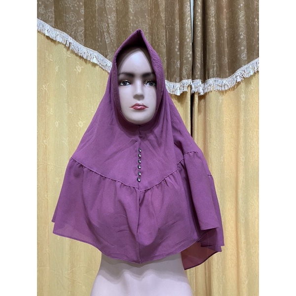 jilbab langsung panjang dan pendek 25 rb preoved