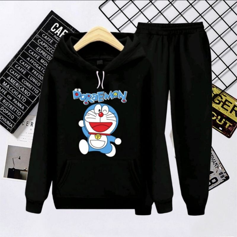 SETELAN HOODIE ANAK CELANA PANJANG/SETELAN MODEL KEKINIAN LENGAN PANJANG UMUR 3-16 TAHUN
