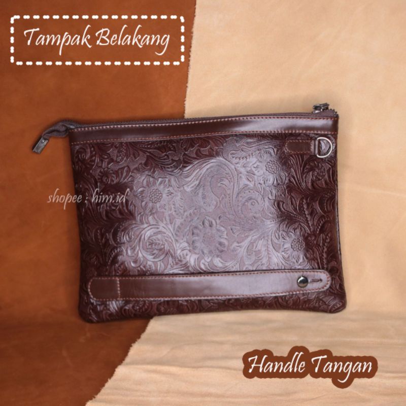 Handbag Batik Kulit Sapi Asli