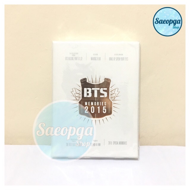 BTS - MEMORIES OF 2015 DVD OFFICIAL MERCHANDISE FROM BIGHIT ENTERTAINMENT GOODS