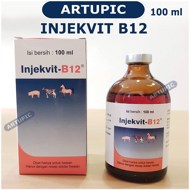 Injekvit B12 100 ml Vitamin Injeksi Kambing Sapi Anjing Babi