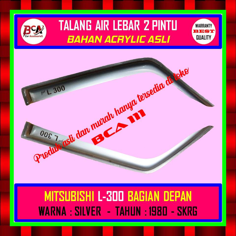TALANG AIR (DEPAN) MITSUBISHI L300 1980 UP - MODEL LEBAR - SILVER - MERK ABSOLUTE