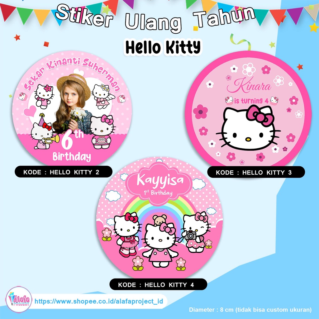 

Alafaproject Stiker Ulang Tahun Hello Kitty