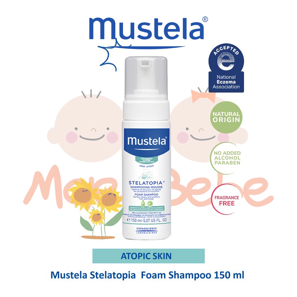 [PROMO] Mustela Stelatopia Foam Shampoo 150ml