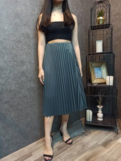 Rok plisket 3/4 Sherron
