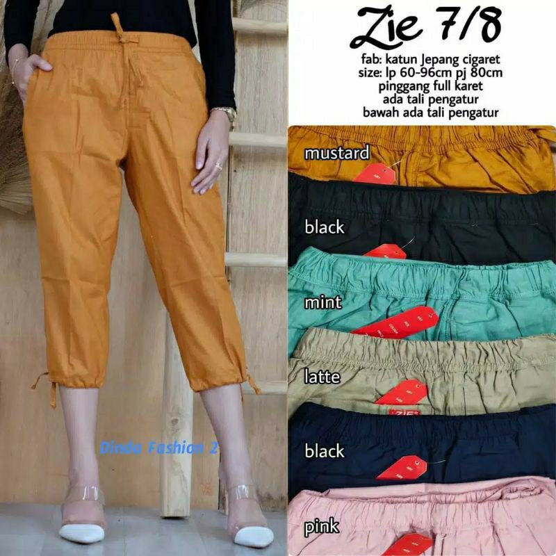 ZIE PANTS CELANA 7/8 / TRIVIA / WILLOW / GOCHA