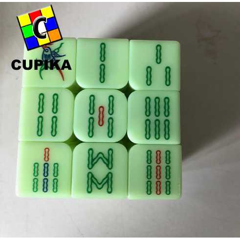 Rubik Z-Cube 3x3 Motif Mahjong ZCube Mahyong 3x3x3 Z Cube viral unik