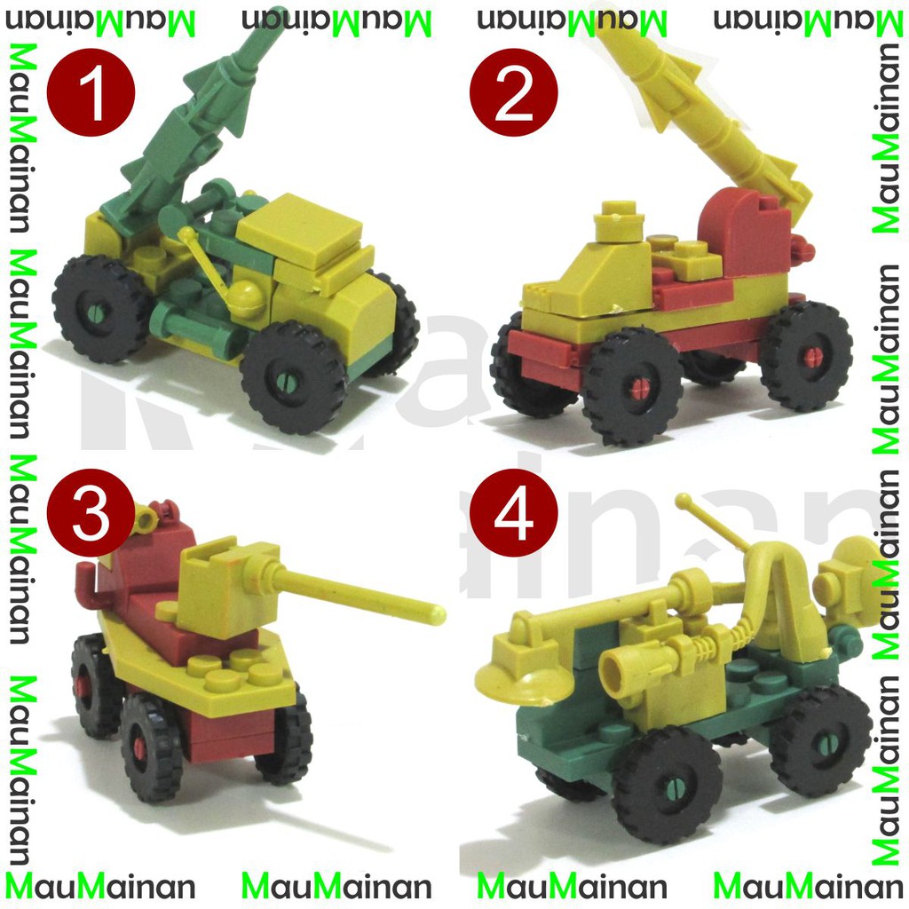 Mainan Lego Kendaraan Tempur | Mainan Lego Mobil Tentara | Lego Murah Meriah