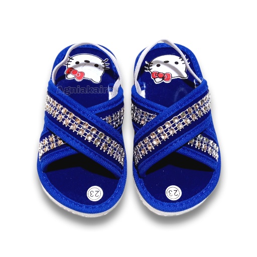 Sandal Bayi Bunyi Model Selop Silang Payet Terbaru High Quality