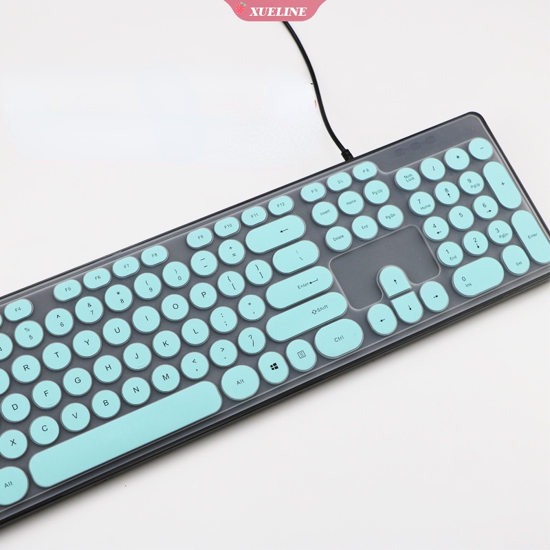 Skin Cover Pelindung Keyboard Bentuk Bulat Anti Air Gaya Punk