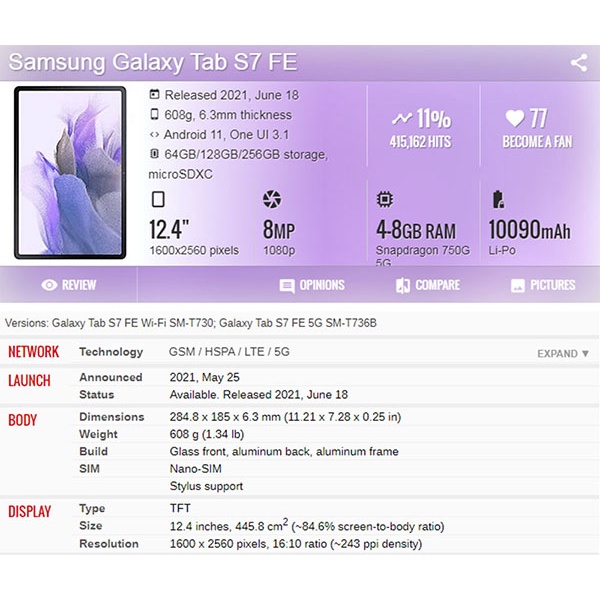 (2 Pak) Pelindung Layar Untuk Samsung Galaxy Tab S7 Plus FE 2020 11 12.4 SM-T870 / T875 / T876B SM-T730 / T736B