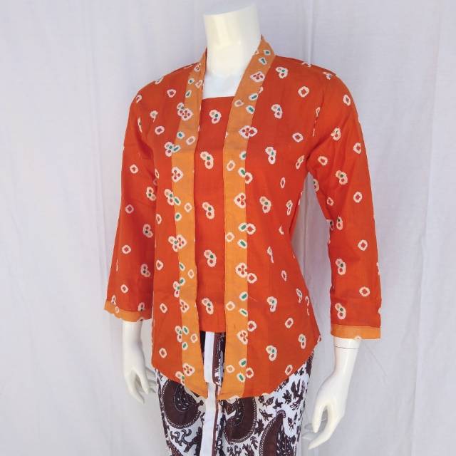 Blus Batik Kutubaru Jumputan/ Kebaya Jumputan Murah / Kebaya Jumputan / Seragam Batik