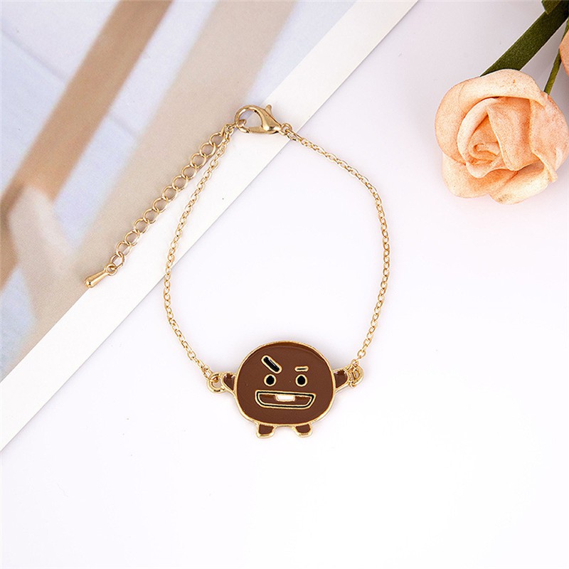 KPOP BTS Cartoon BT21 Bracelet Bantan Boys TATA CHIMMY COOKY Jewelry Fans Gift