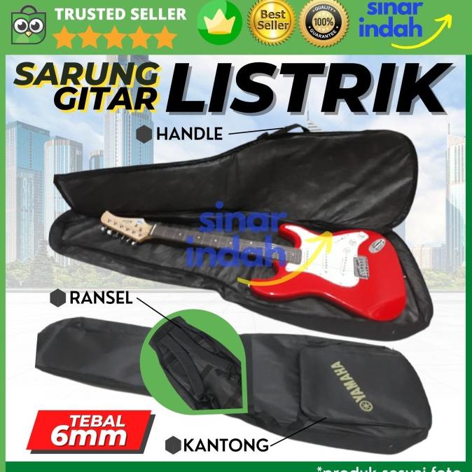 Tas Gitar Listrik Softcase Sarung Gitar Electric Lapis Busa 6Mm Yamaha