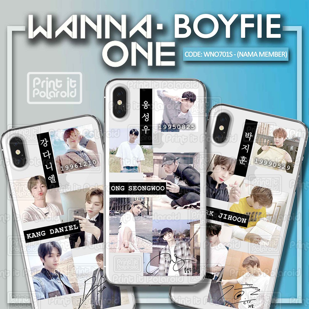 STIKER Wanna One Boyfie Kpop foto casing hp laptop diy photo sticker tumblr nama aesthetic wannaone