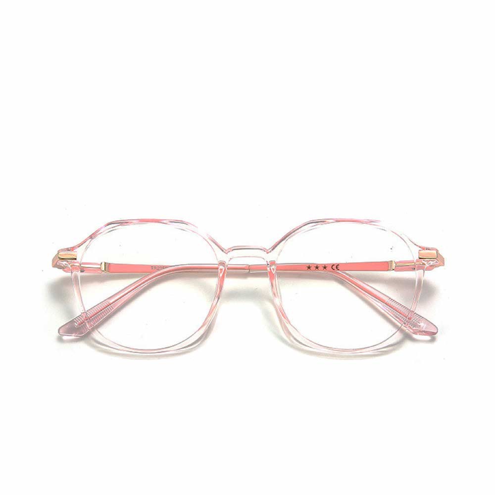 Kacamata Anti Radiasi [ Pink ] Blue Ray Lens - Pria dan Wanita - Design Korea - HM675