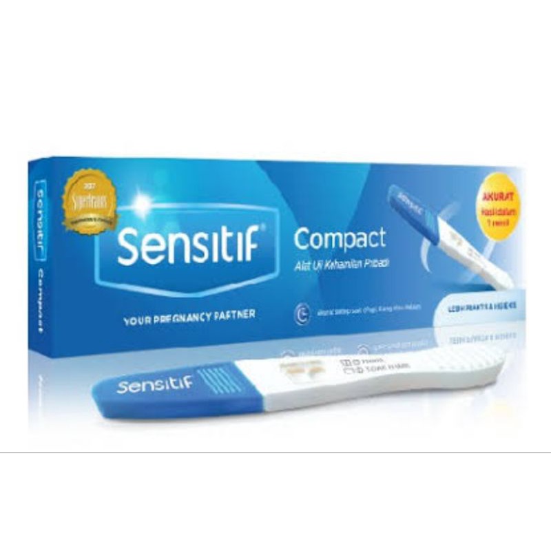 Sensitif tespek kehamilan (strip dan compact)