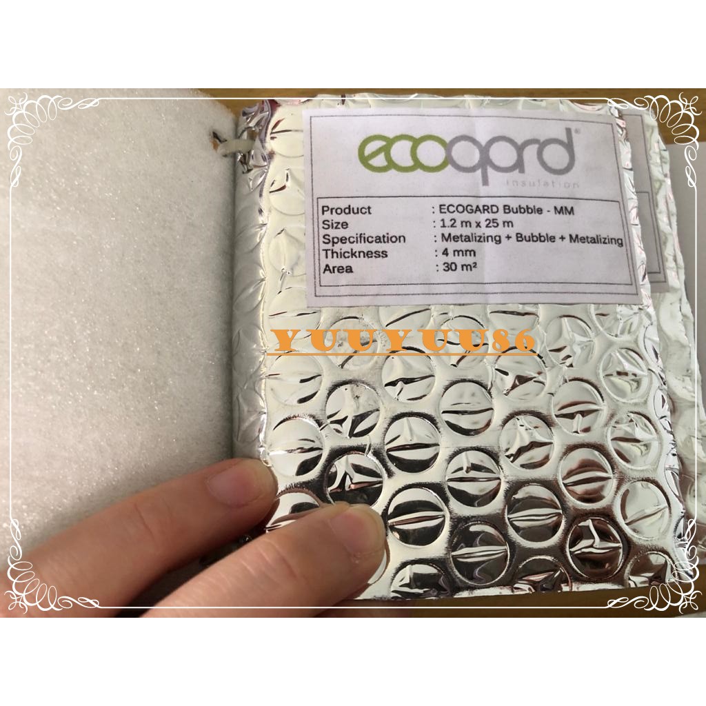 Aluminium Foil Bubble Meteran/Bubble Foil/Peredam Panas Atap/Insulasi Bubble