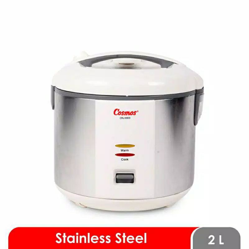 COSMOS magic com stainless steel 2L 3in1 CRJ 9303 -CRJ9303 Penanak nasi 2 Liter .