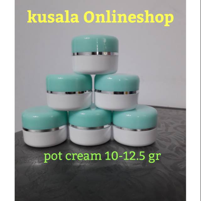 pot cream 12.5 gr/pot cream 10 gr/kemasan kosmetik/pot krim