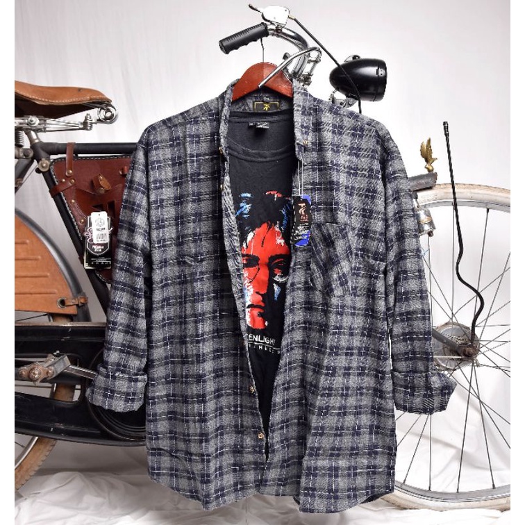 flanel jumbo lengan panjang pria XXL-XXXL-XXXXL - flanel jumbo lengan panjang pria terbaru