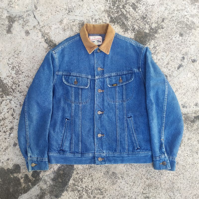 Jaket Denim Lee Storm Rider Vintage made in Usa 80s