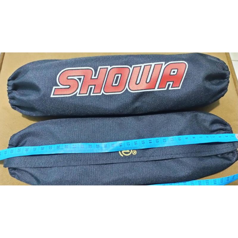 (SEPASANG)Sarung Shockbreaker pcx 160  silver jumbo polyester 1 set kiri kanan