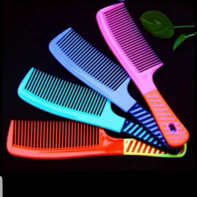 [DEASTORE] SISIR RAMBUT GAGANG MOTIF GARIS / SISIR GAGANG / SISIR WARNA MURAH