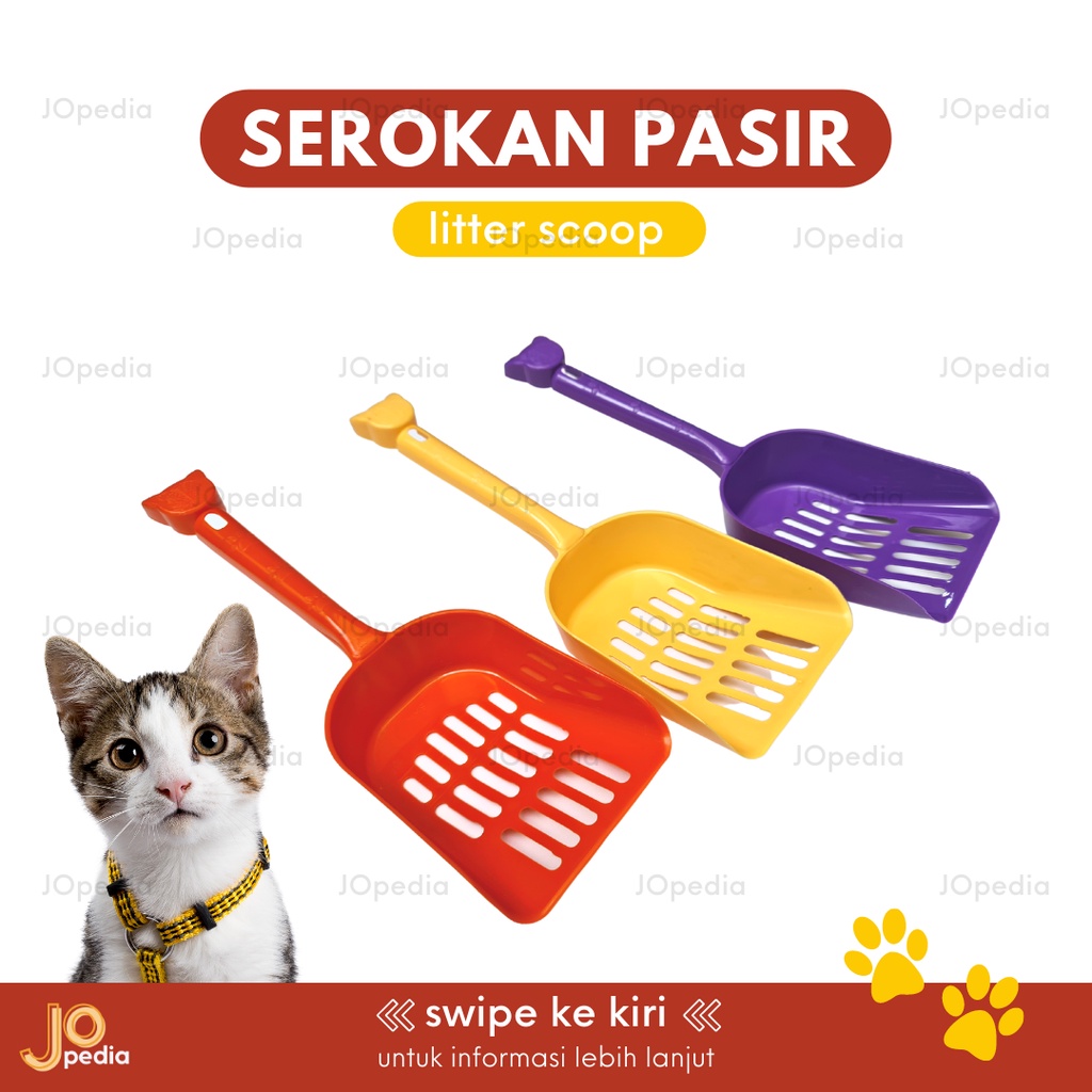 SEROKAN PASIR KUCING Sekop Kotoran Serok Pup Poop Cat Litter Scoop