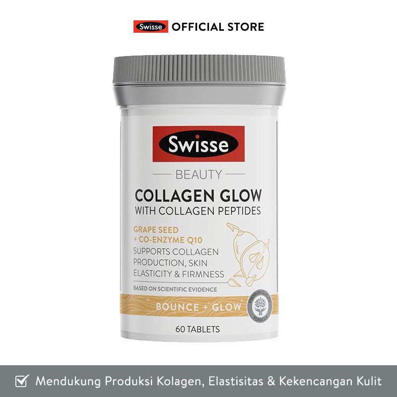 [ORI AUSTRALIA 100%] Swisse Beauty Collagen Glow With Collagen Peptides 60 tablets