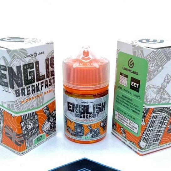 Liquid English Breakfast V3 Morning Babe 60ML 3&amp;7MG by Union Labs Berpita Cukai