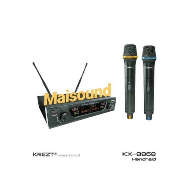 MIC WIRELESS KREZT KX 8868 HANDHELD MICROPHONE KX8868 ORIGINAL