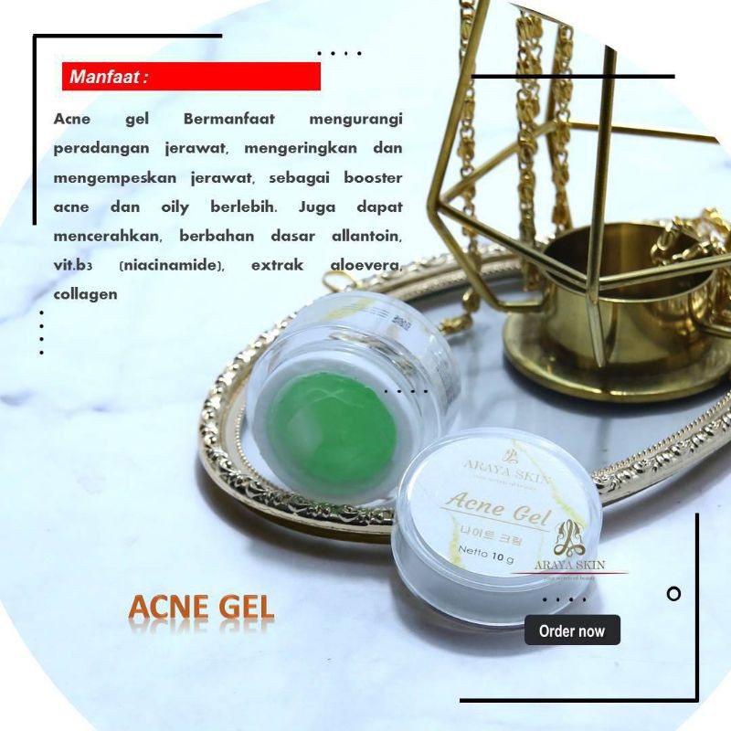 ACNE GEL [JELLY GREEN] ARAYA SKIN / ARAYA SKINCARE