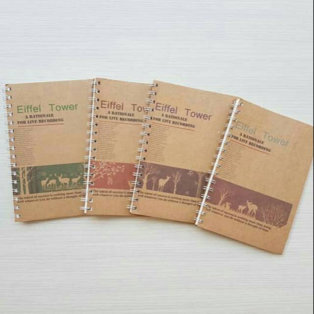 

Buku Tulis Spiral A5 Eiffel Tower