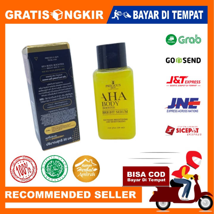 AHA Body Booster Bright Serum Precious Skin 30ml Brightening Moisturizing Melembabkan dan Menyamarkan Noda Hitam Di Kulit