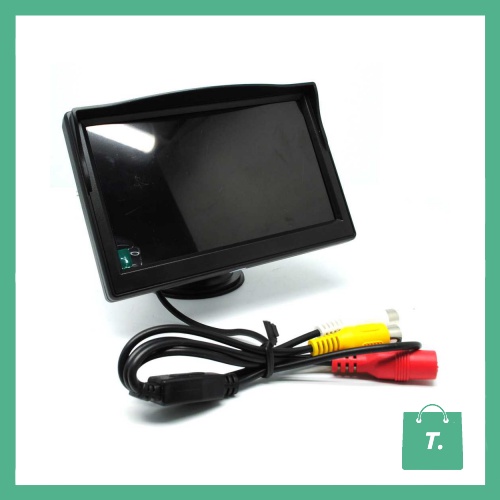 LCD MONITOR KAMERA MUNDUR KAMERA PARKIR MOBIL TFT 5 INCH - BLACK - TGII805M1