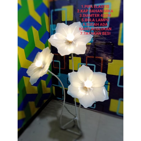 STANDING LAMPU DEKORASI PIPA ELASTIS