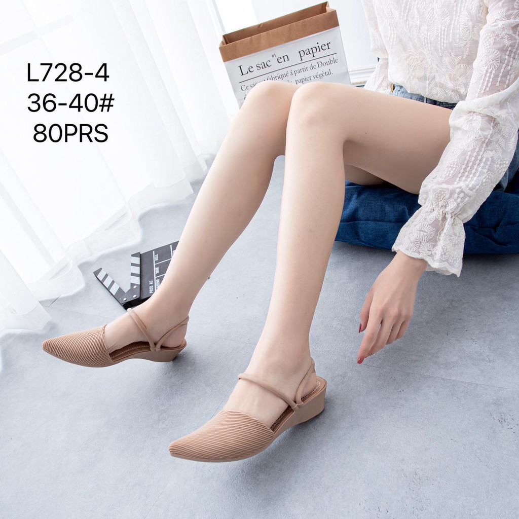 12.12 SALE L728 Sandal Hak Jelly AGATHA Import