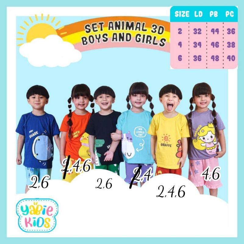 Set animal 3D by Yabie Kids