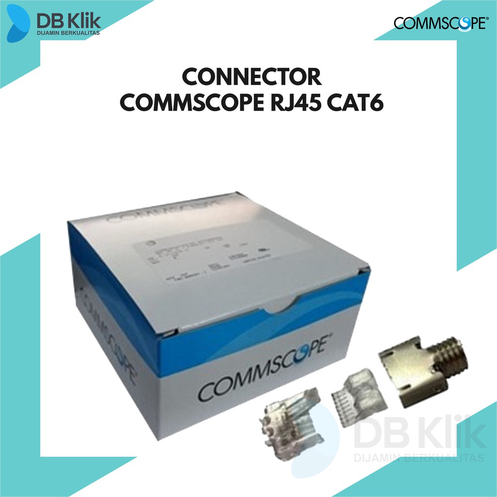 Connector Commscope RJ45 Cat6 + Shield - Konektor Commscope RJ45 Cat 6