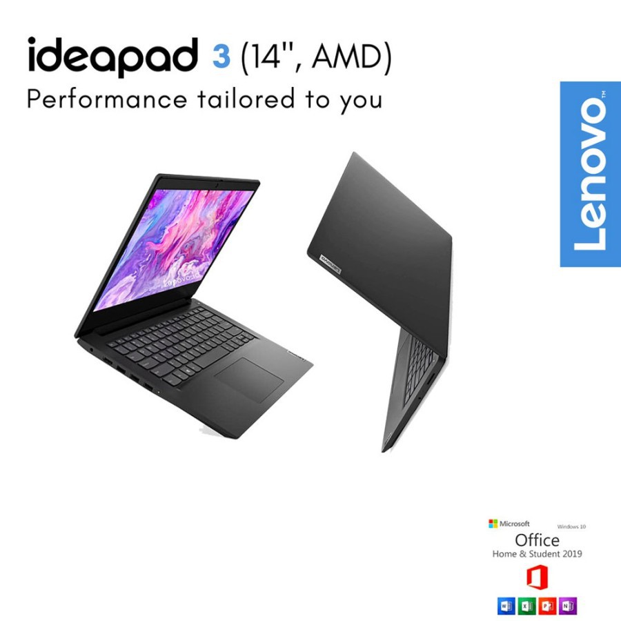 Lenovo Ideapad Slim 3 14ADA05 DQID AMD Athlon 3020e 4GB 256GB 14,1' WIN 10 + OHS (Black)