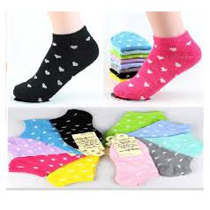 Kaos Kaki Fashion Unisex Wanita Pria Murah Kaus Motif Semata Kaoskaki Ankle Socks Pendek Love