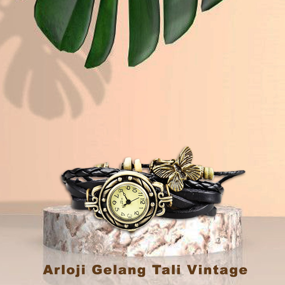 Jam Tangan Gelang Tali Vintage warna