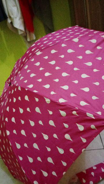 Jktumbrella / Payung Lipat 3 Dimensi Rintik Hujan / Grc - 3706