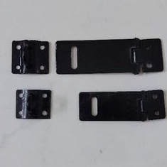 Overpal Kecil Grendel Cantolan Gembok Hitam 2' 2,5' Bahan Tebal
