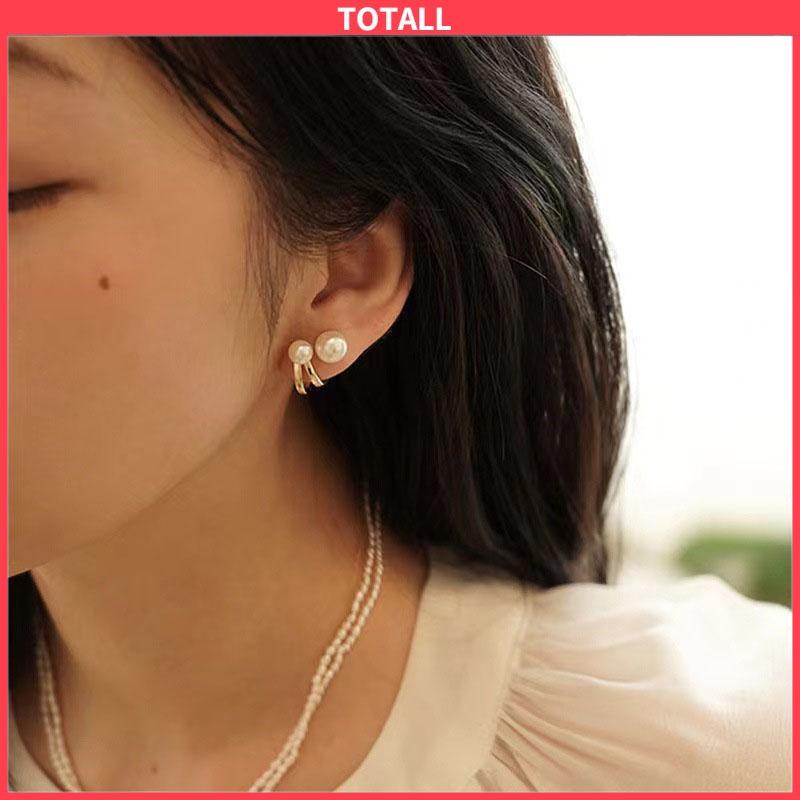 COD Pearl Trendy Niche Design Temperament Light Luxury High-end Earrings-Totall