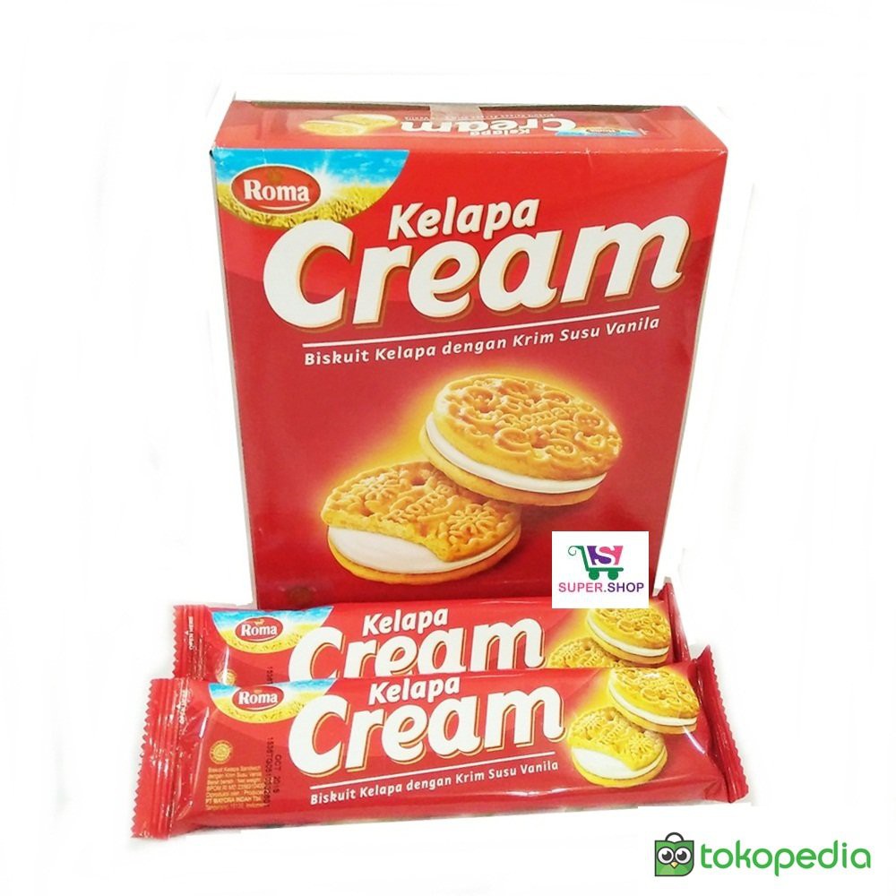 

Stok Ready Roma Kelapa Cream isi 12 pcs terlaris