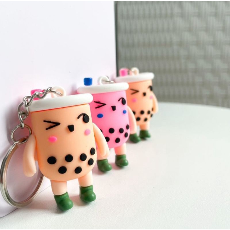 Gantungan Kunci Boba / Manusia Boba / Human Boba Man Keychain Lucu